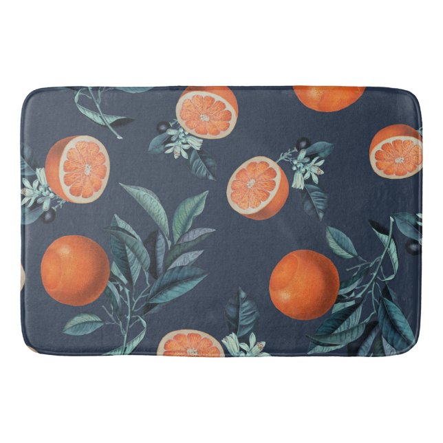 Alfombrilla De Baño Patrón VI de limón y hoja (Anverso)