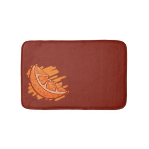 Alfombrilla De Baño Patrones de fruta Naranja de sangre