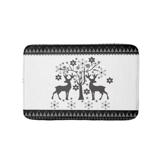 Alfombrilla De Baño patrones de navidad (Anverso)
