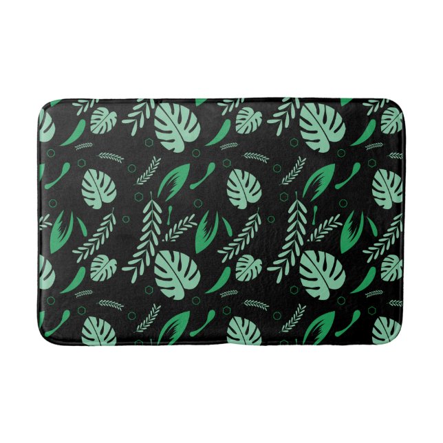 Alfombrilla De Baño Patrones veraniegos inmaculados - Naturaleza flora (Anverso)