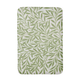 Alfombrilla De Baño Pattern of green leafy branches 