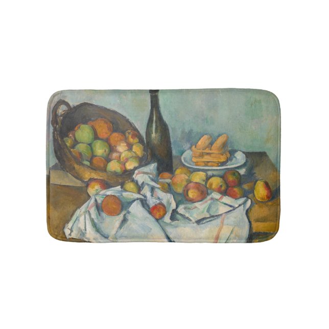 Alfombrilla De Baño Paul Cezanne - La canasta de manzanas (Anverso)