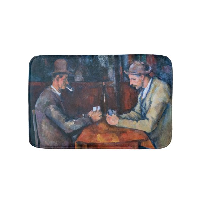 Alfombrilla De Baño Paul Cezanne - Los jugadores de cartas (Anverso)