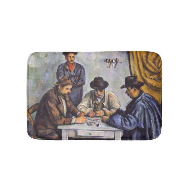 Alfombrilla De Baño Paul Cezanne - Los jugadores de cartas (Anverso)