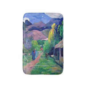 Alfombrilla De Baño Paul Gauguin - Calle en Tahití
