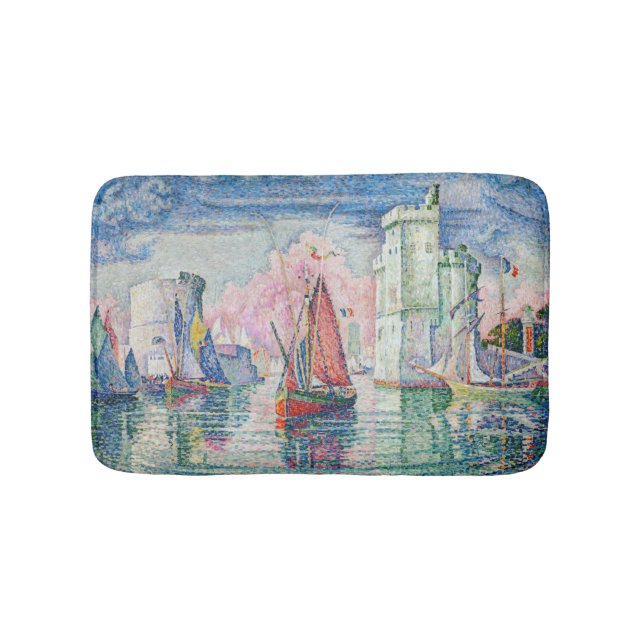 Alfombrilla De Baño Paul Signac - Entrada al puerto de La Rochelle (Anverso)