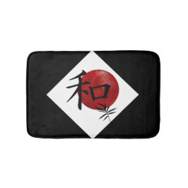 Alfombrilla De Baño Paz y armonía en kanji