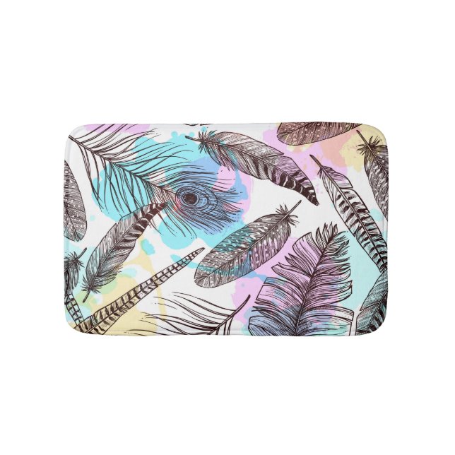 Alfombrilla De Baño Peacock Feather (Anverso)