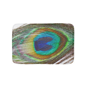 Alfombrilla De Baño Peacock Feather