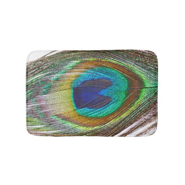 Alfombrilla De Baño Peacock Feather (Anverso)