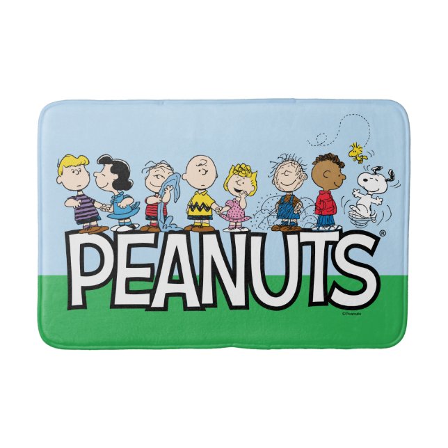 Alfombrilla De Baño Peanuts Gang Group Lineup (Anverso)