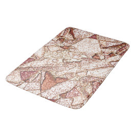 Alfombrilla De Baño Pedra áspera em marrom claro cremoso