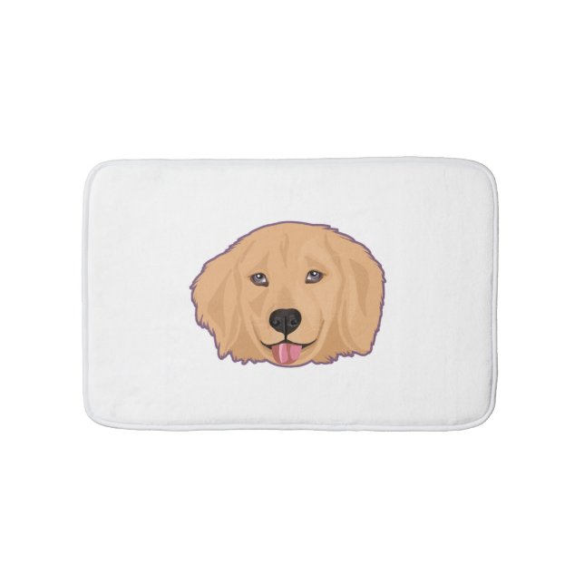 Alfombrilla De Baño Pegatina de Golden Retriever (Anverso)