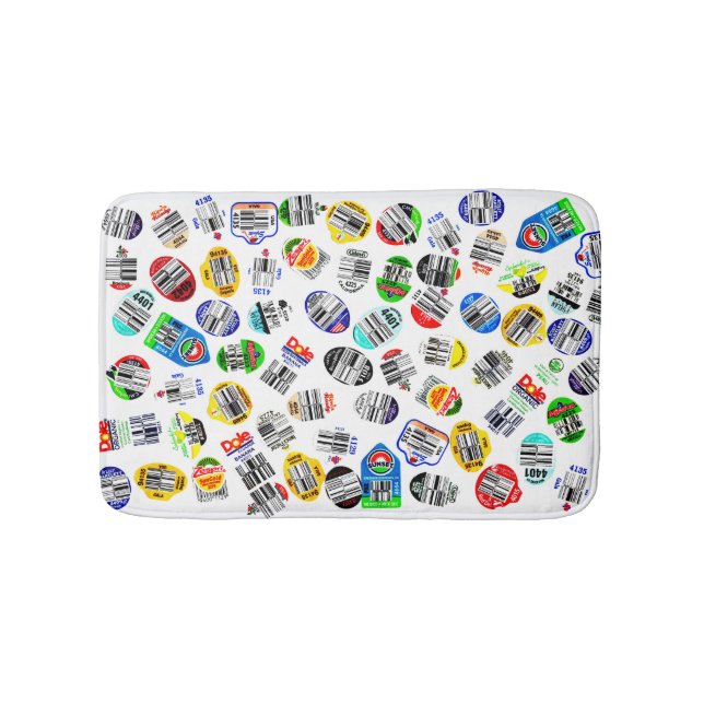 Alfombrilla De Baño Pegatinas de código de barras de producción divert (Anverso)