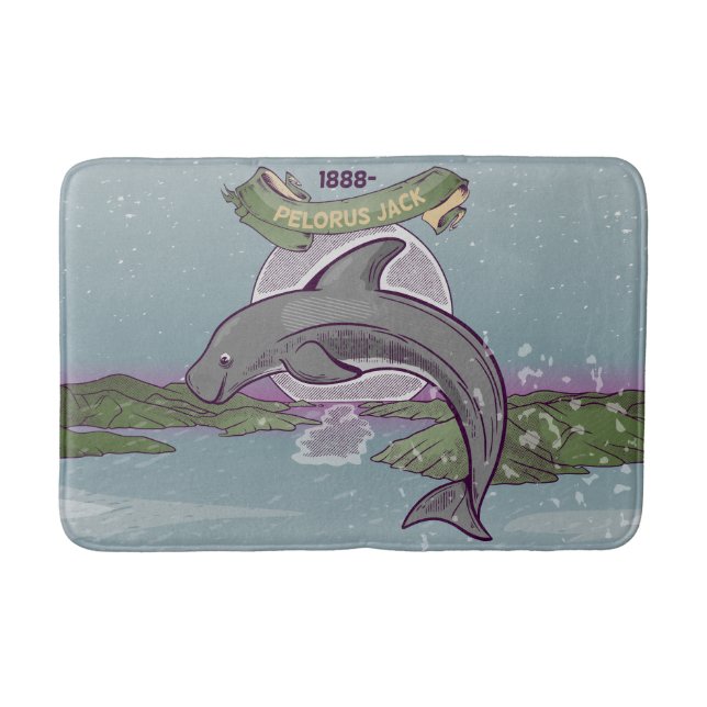 Alfombrilla De Baño Pelorus Jack New Zealand Dolphin (Anverso)