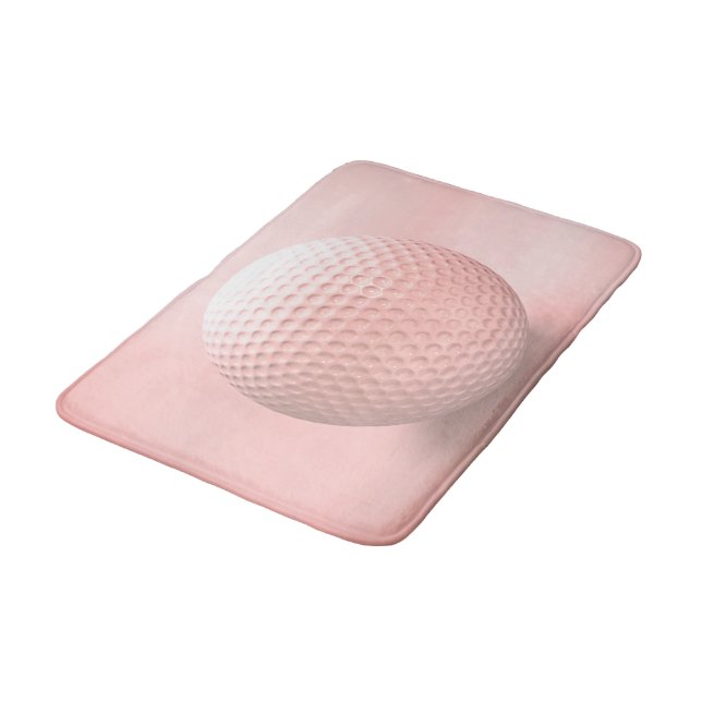 Alfombrilla De Baño Pelota de golf rosa (Angular)