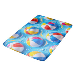 Alfombrilla De Baño Pelota de playa splash de verano prémium