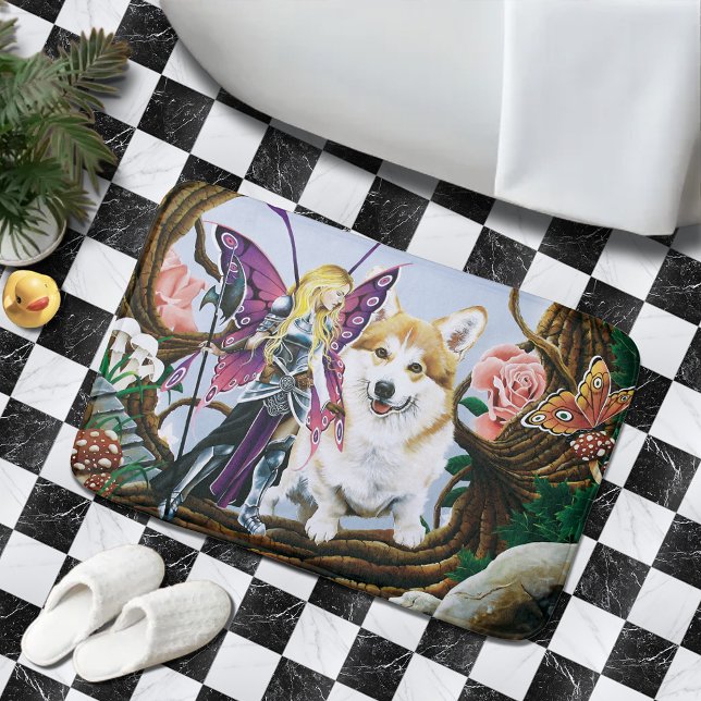 Alfombrilla De Baño Pembroke Welsh Corgi Fantasy (Subido por el creador)