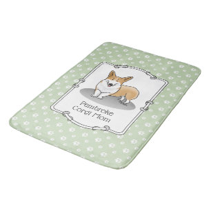 Alfombrilla De Baño Pembroke Welsh Corgi Mom (rojo 1) Dog Mom Cute