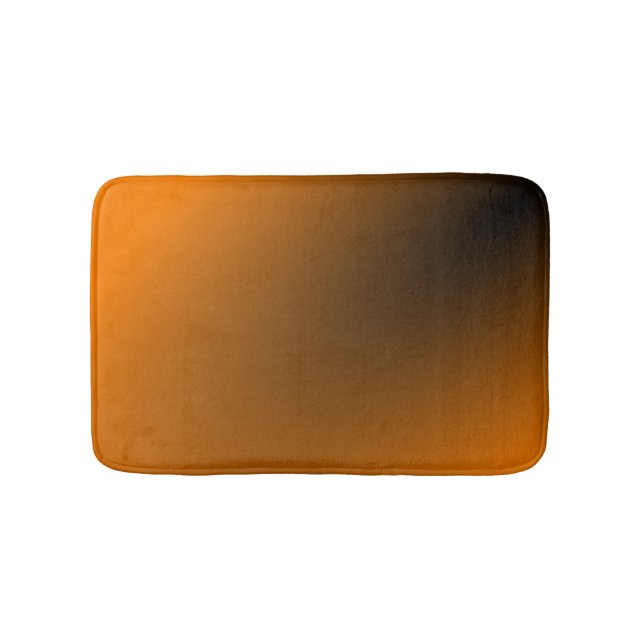 Alfombrilla De Baño Pendiente negra anaranjada (Anverso)
