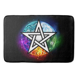 Alfombrilla De Baño Pentagrama de Wiccan