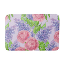 peonías acuarelas y lilacas