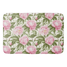 Alfombrilla De Baño Peonías Rosadas