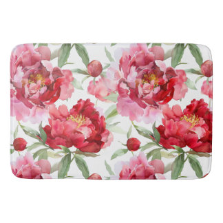 Alfombrilla De Baño Peony blossoms Bath Mat