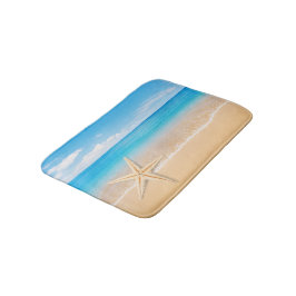 Alfombrilla de baño pequeña estrella de mar junto