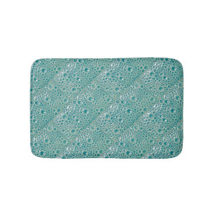 Alfombrilla De Baño Pequeño baño con burbujas turquesas