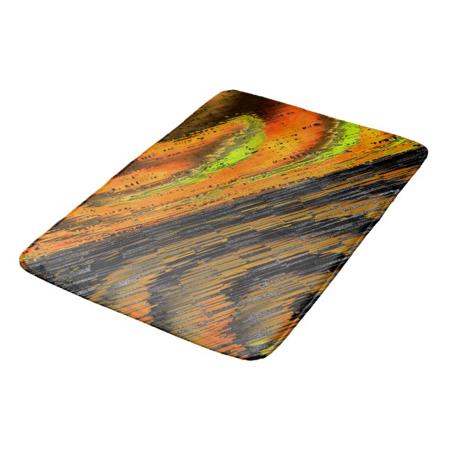 Alfombrilla De Baño Pequeno mosaico amarelado transversal e deformado (Angular)