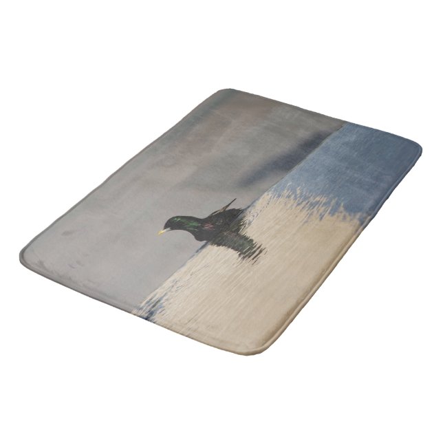 Alfombrilla De Baño Pequeño pájaro en el agua (Angular)