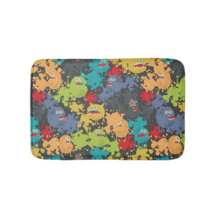 Alfombrilla De Baño Pequeños monstruos graciosos