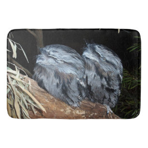 Alfombrilla De Baño "Perca soñadora: lechuzas sueñas Tawny Frogmouth"