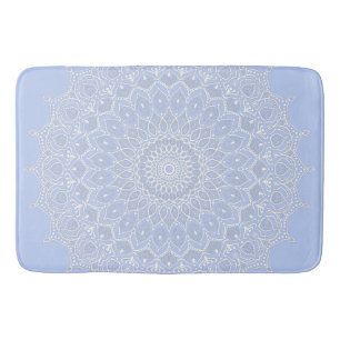 Alfombrilla De Baño Periwinkle Mandala - Bora en Juniper Berry