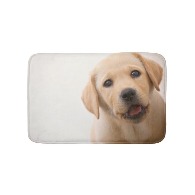 Alfombrilla De Baño Perrito de oro de Labrador (Anverso)