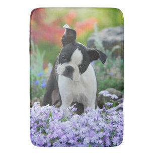 Alfombrilla De Baño Perrito del perro de Boston Terrier