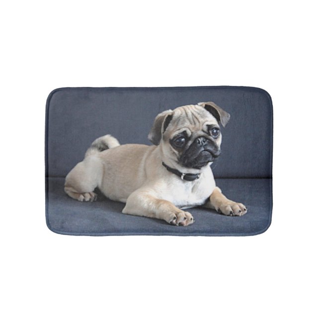 Alfombrilla De Baño Perrito en gandulear el sofá (Anverso)