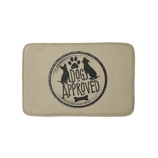 Alfombrilla De Baño Perro aprobado (Anverso)