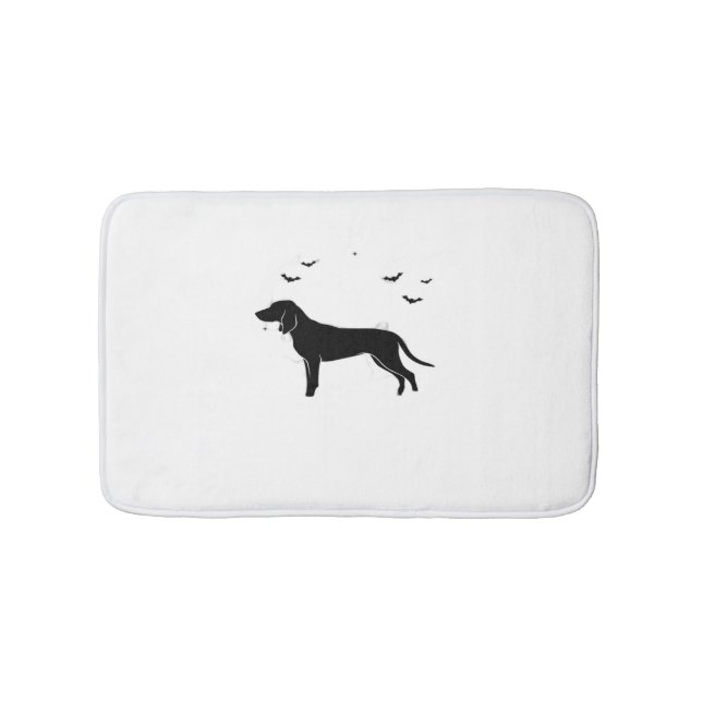 Alfombrilla De Baño Perro azul - Halloween Moon Silhouette Classic T (Anverso)