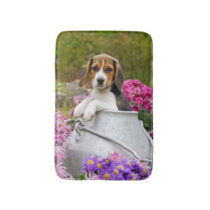 Alfombrilla De Baño Perro beagle tricolor dulce lechón crujido suave a