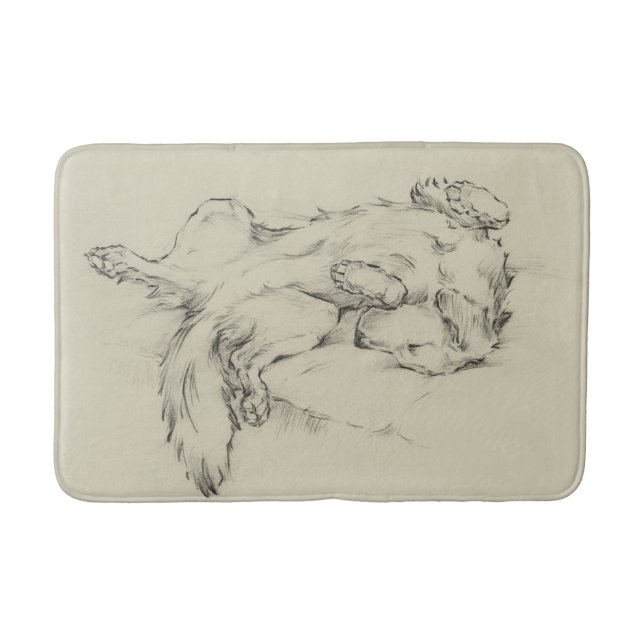 Alfombrilla De Baño Perro Cansado (Anverso)