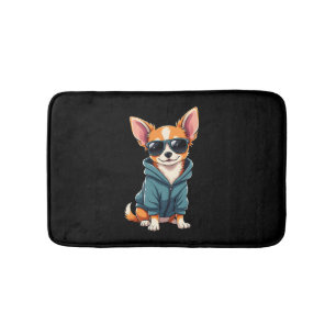 Alfombrilla De Baño Perro Chihuahua Divertido Fácilmente Distraído Por