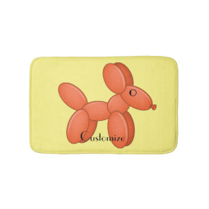 Alfombrilla De Baño Perro con globo cúbico Thunder_Cove