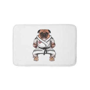 Alfombrilla De Baño perro conoce a karate