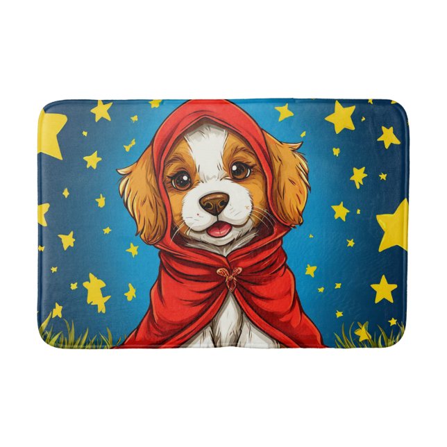 Alfombrilla De Baño Perro de dibujos animados lindo (Anverso)