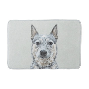 Alfombrilla De Baño Perro de ganado australiano - Arte de perro origin