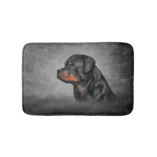 Alfombrilla De Baño Perro Rottweiler