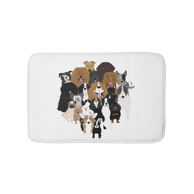 Alfombrilla De Baño Perros, gato, bathmat de pollo (Anverso)