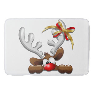 Alfombrilla De Baño Personaje de Navidades divertidos y desconcertados